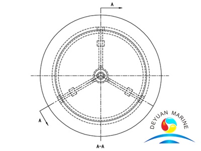 Водонепроницаемая крышка люка круглого плоского типа, модель C, морская, с одной крышкой 